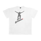 Graphic T-shirt / Man Skateboarding Flip