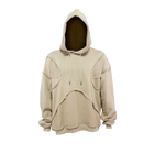 X Ripped Hoodie Heavyweight Cotton