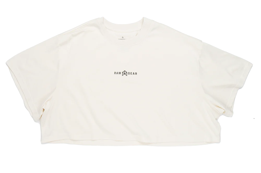 Raw Gear Women's Crop T-Shirt Off White