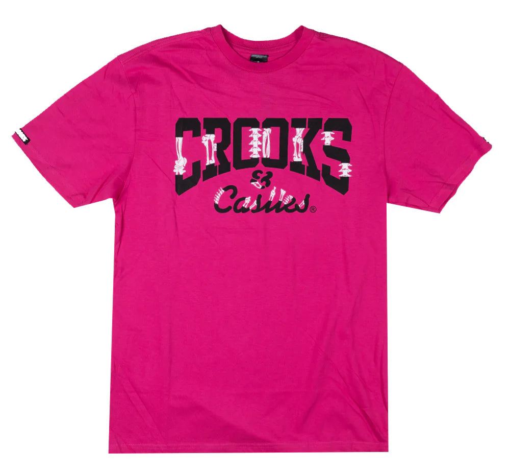 Crooks & Castles Graphic T-Shirt Hot Pink