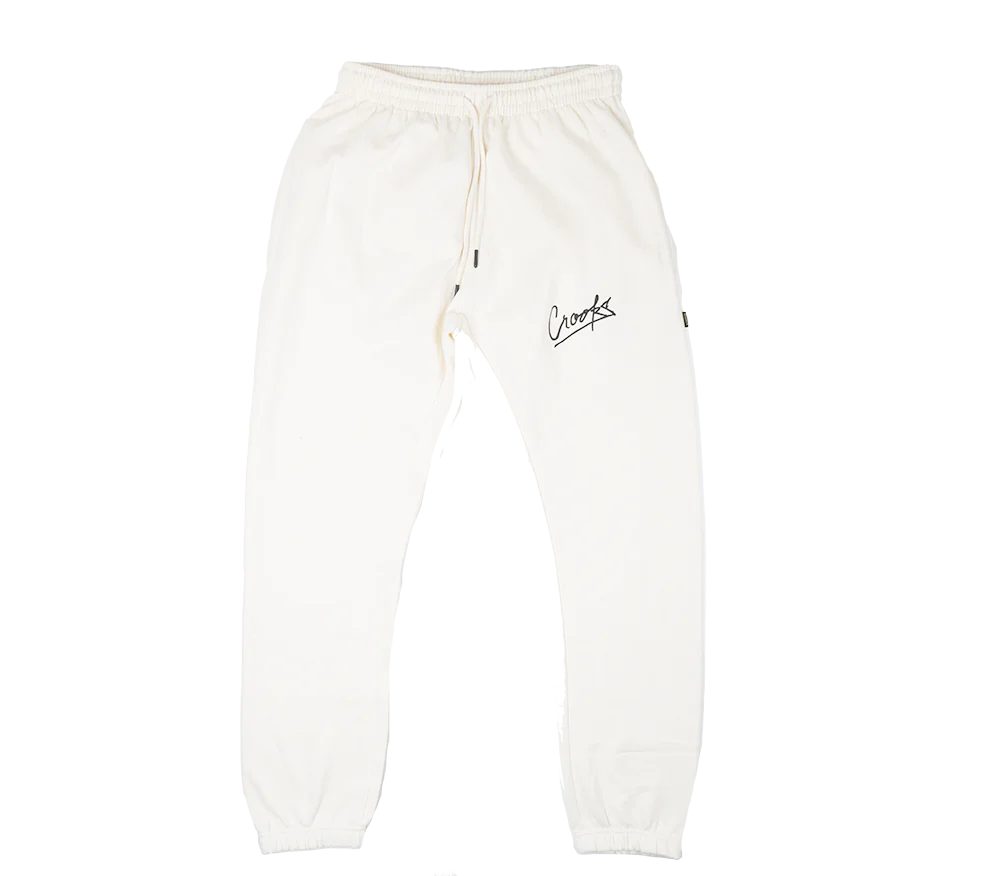 Crooks & Castles Logo Sweatpant Joggers Natural