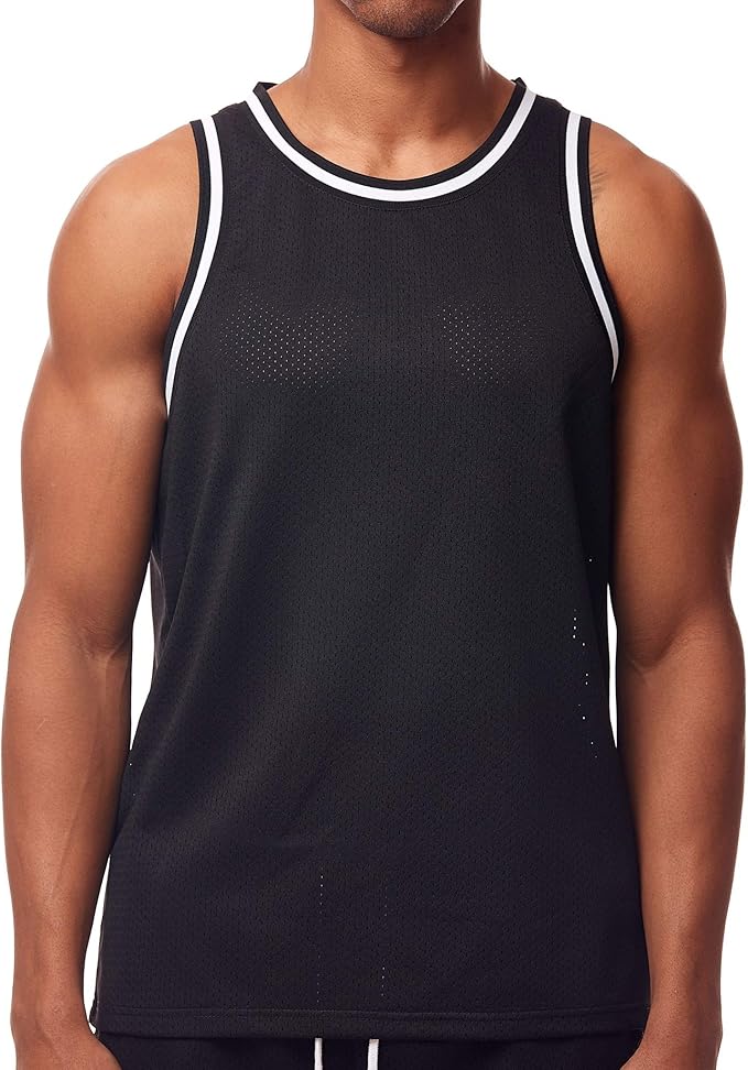 Rebel Minds Mesh Tank Tops - Black