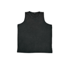 Ripped Sleeve Tank Top Fade Black